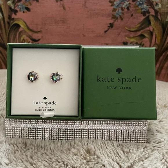 kate spade Jewelry Kate Spade Purple Iridescent Stud Earrings
